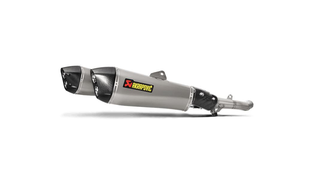 Akrapovic Replacement Slip-On Muffler CF TI Black Silver M-HZAA00302T/1