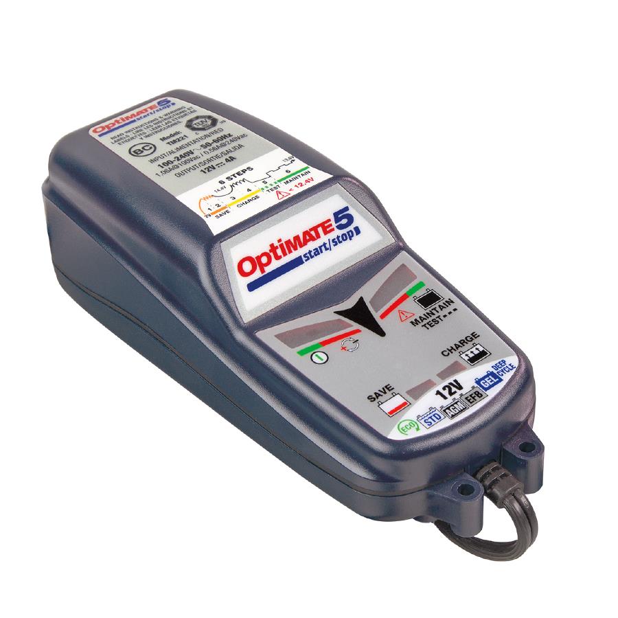 Optimate 5 12V 4A Start Stop Charger Optimiser Quad Motorcycle Car Van