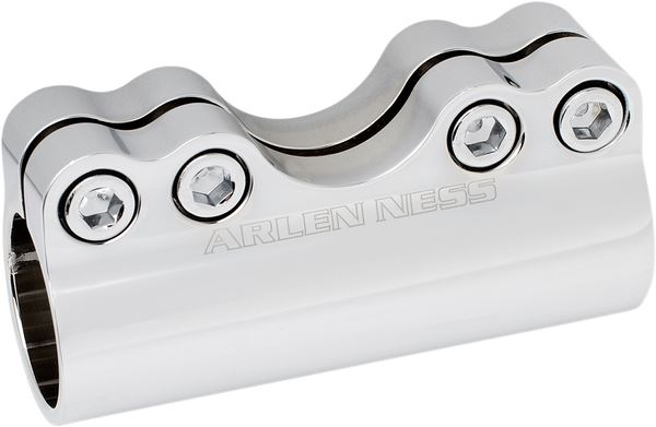 Arlen Ness Handlebar Clamp Chrome Aluminum Anodized 1" Diameter 08-051