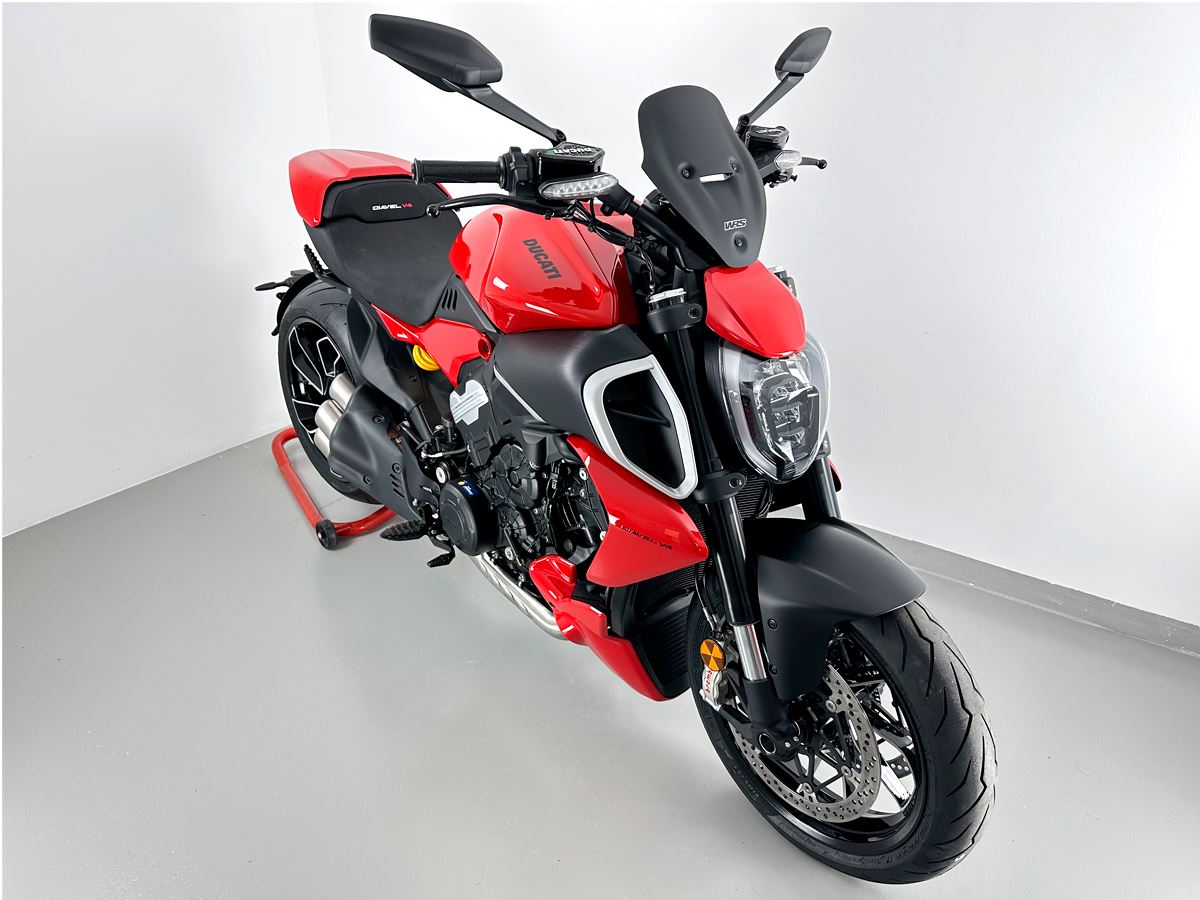 WRS Windscreen Sport Ducati Diavel V4 Matt Black Du030no