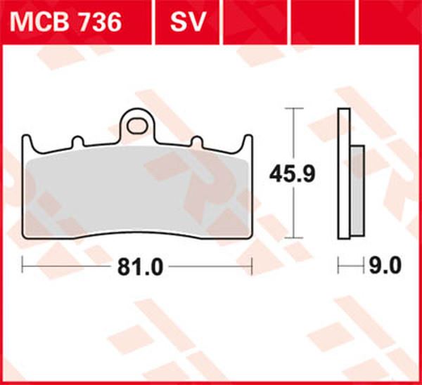Trw All Round Sintered Metal Brake Pads For BMW K 1600 GT 2000-2026 MCB736