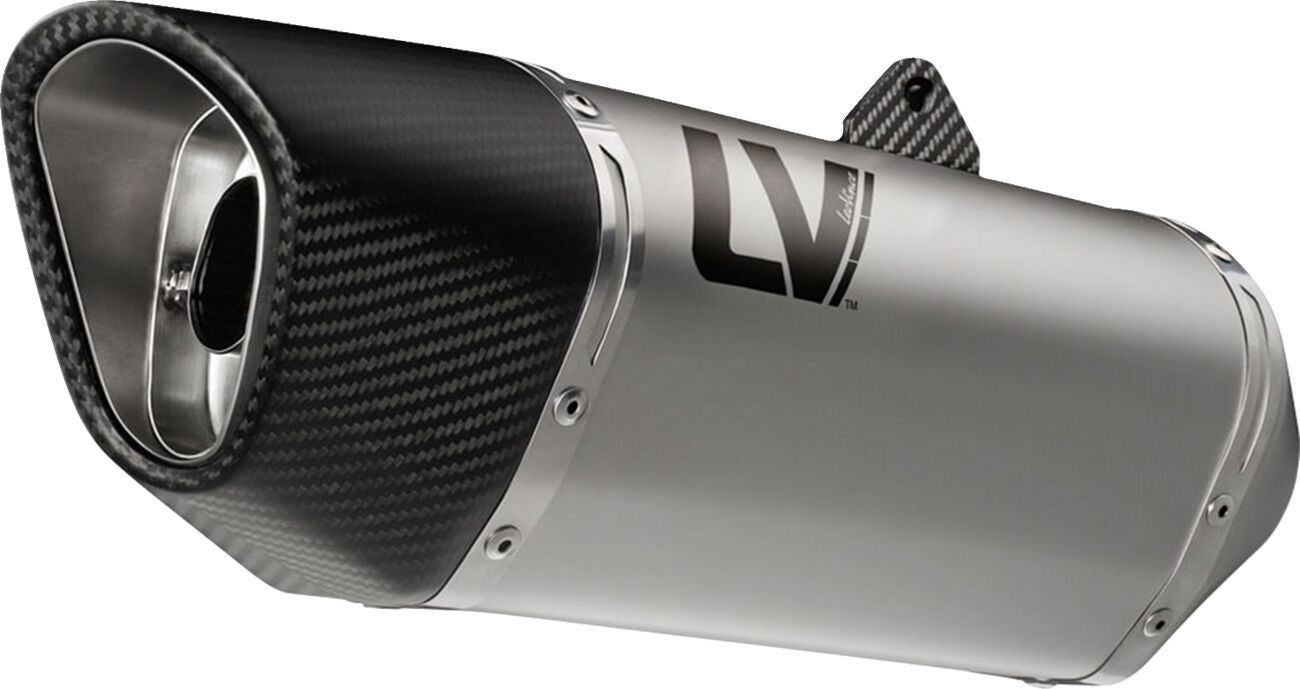 Leovince Exhaust Lv-14 For Triumph Street Triple 765 R 23-24 Grey Steel 15608u