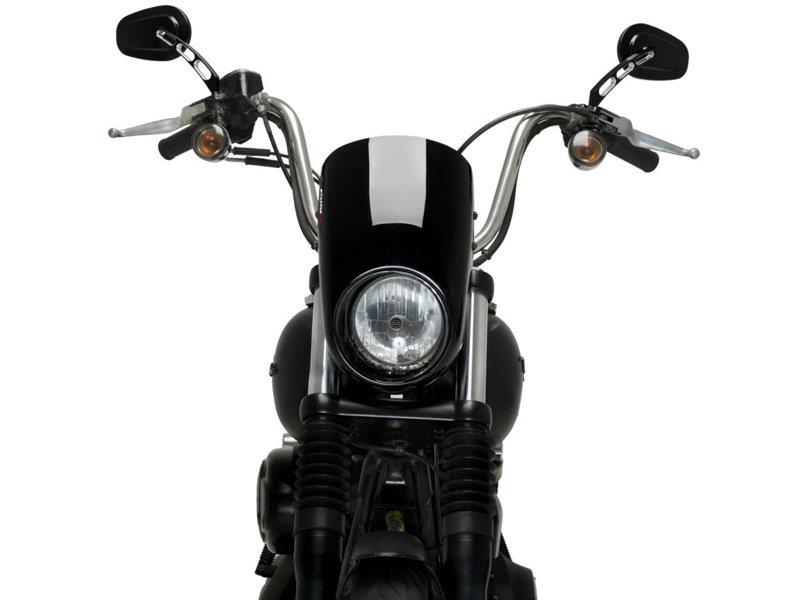 PUIG Anarchy Semi Fairing Black for Harley Davidson Dyna Street Bob FXDB 06-17 21081N