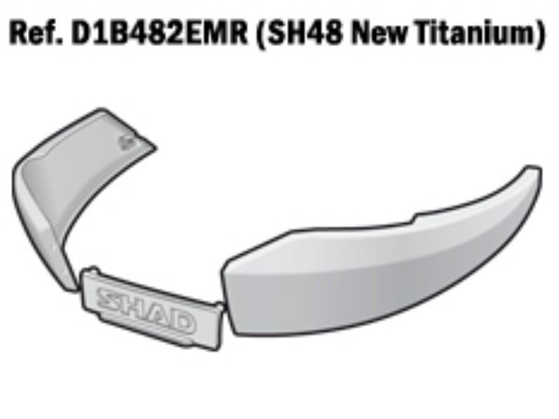 SHAD SH48 Replacement Frame (Titanium) D1B482EMR