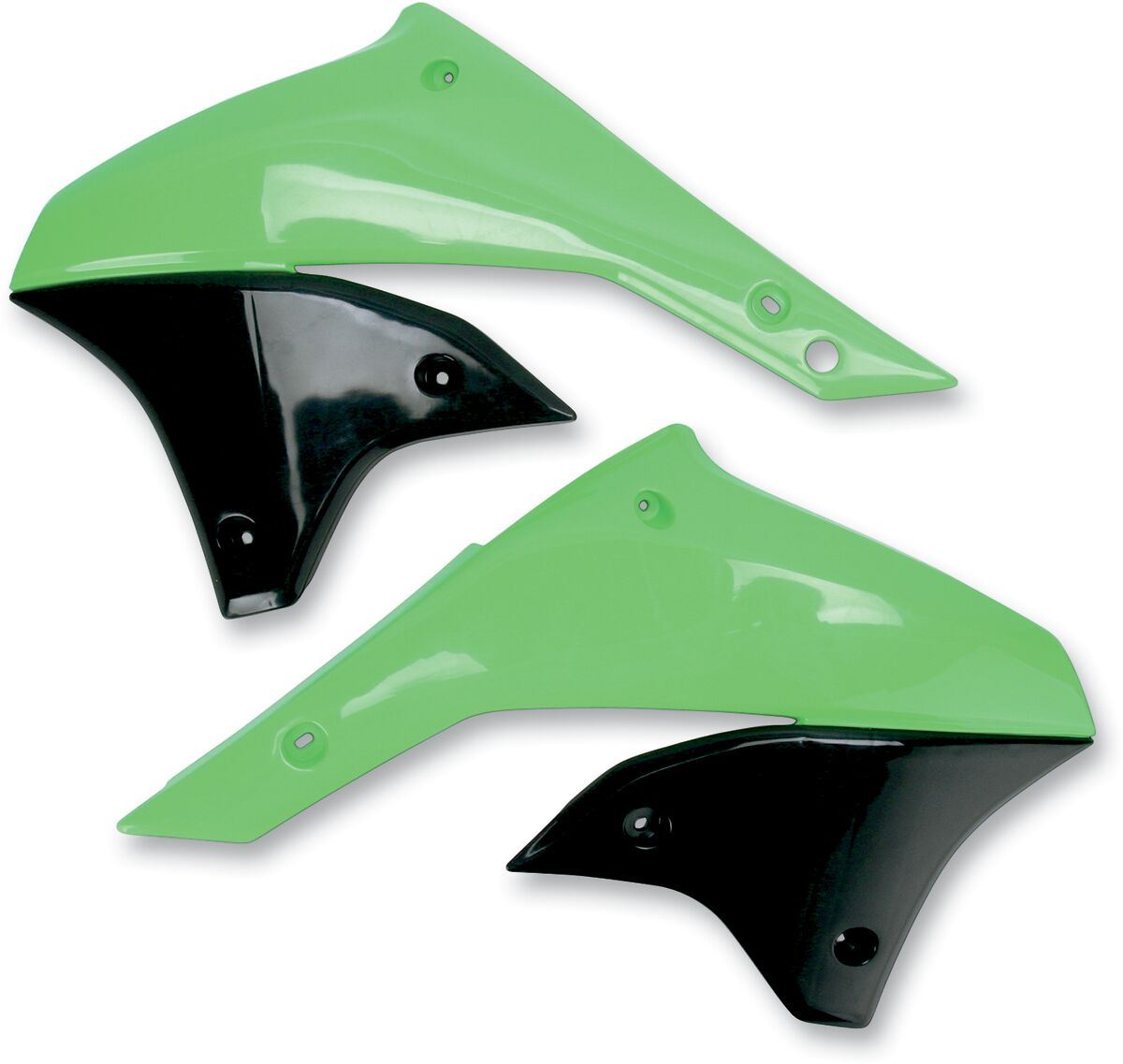 UFO RADIATOR COVERS KAWASAKI KLX450R KX-GREEN KA03789-026