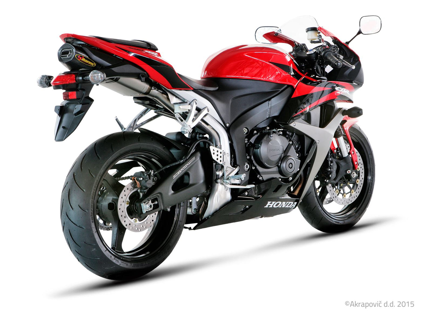 Akrapovic Slip-On Line Muffler TI For Honda CBR 600 07-08 S-H6SO11-HACT