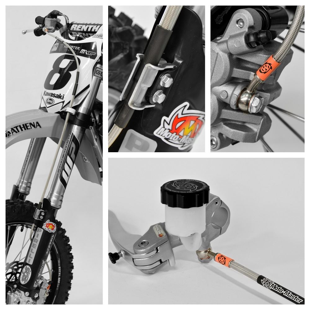 Moto-Master Brake Lines For Husqvarna FX 350 2017-2022 Stainless Steel 212050