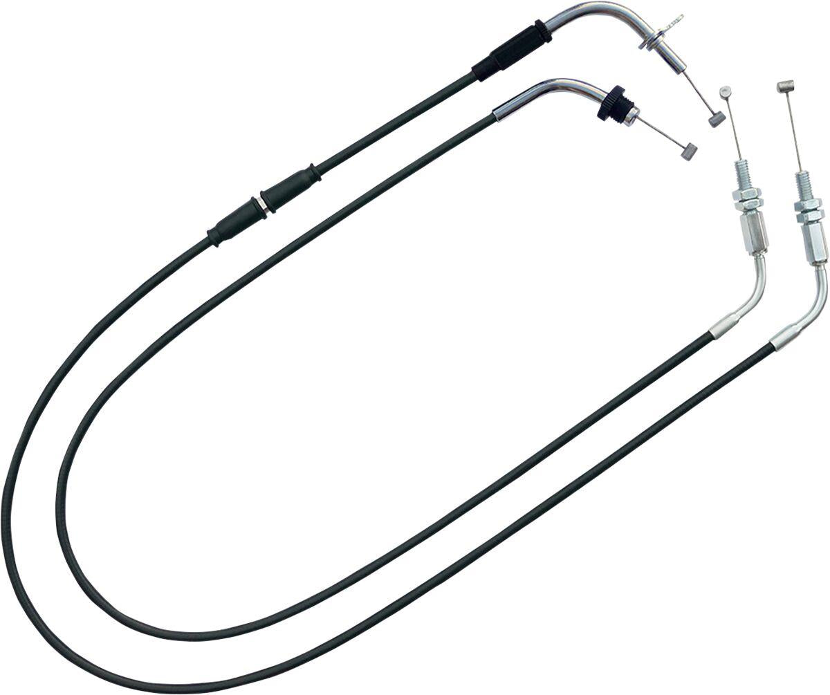 Venhill Throttle Cable For Yamaha YZF-R1 1000 2009-2014 Black Set Y01-4-109-BK