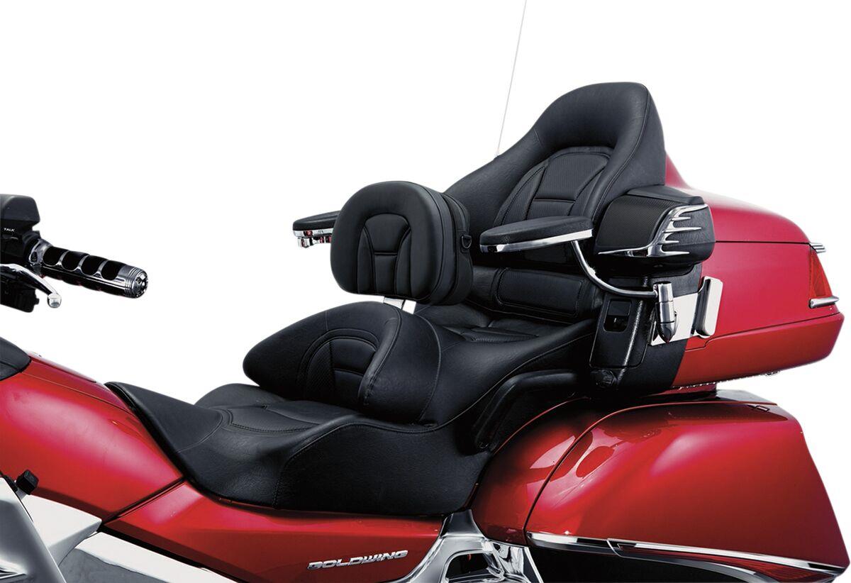 Kuryakyn Plug-N-Go Driver Backrest For Honda GL 1800 2001-2017 Black KUR8931