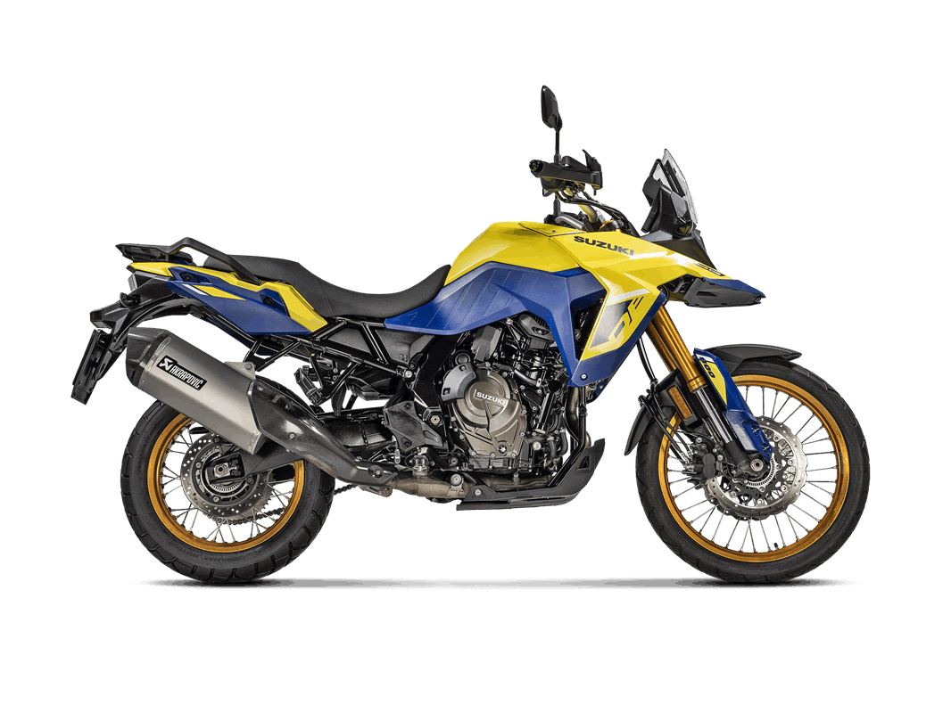 Akrapovic Slip-On Line Muffler TI/CF For Suzuki V-STROM 800 DE ABS 23-24 S-S8SO1-HAFT