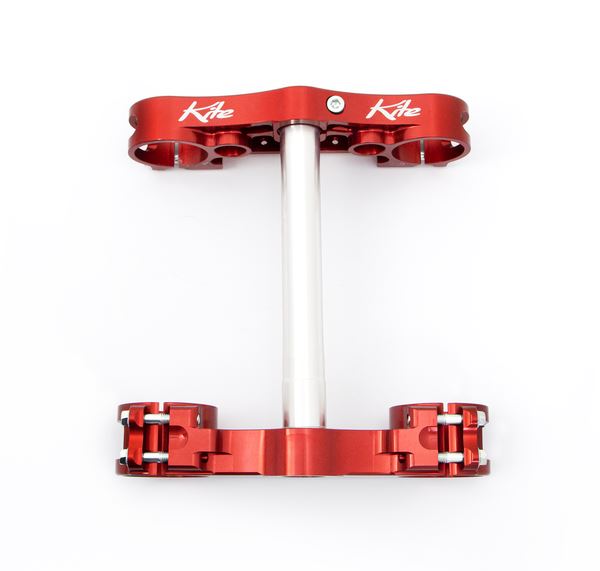 Kite MX-EN Triple Clamps For KTM EXC 300 TPI 2013-2023 Red Aluminium 16.040.0.RO