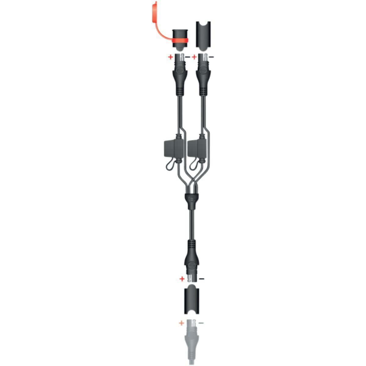 OptiMate 12V Bike and Car Twin Splitter Y Lead (O5)