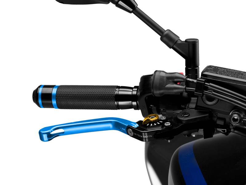 Puig Folding V3 Brake (Blue Lever With Blue Selector) Gold 0422W