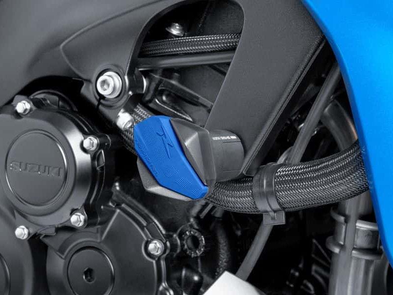 PUIG Rubber Covers For R12 Frame Sliders Blue Universal 6378A