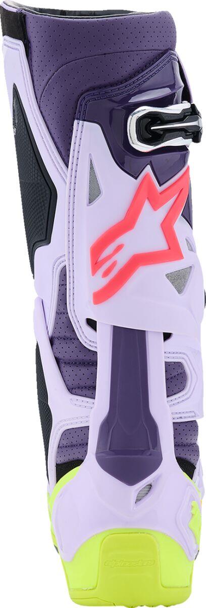 ALPINESTARS Tech 10 Supervented Boots PURPLE/YELL/DIVA PNK 2025 Model