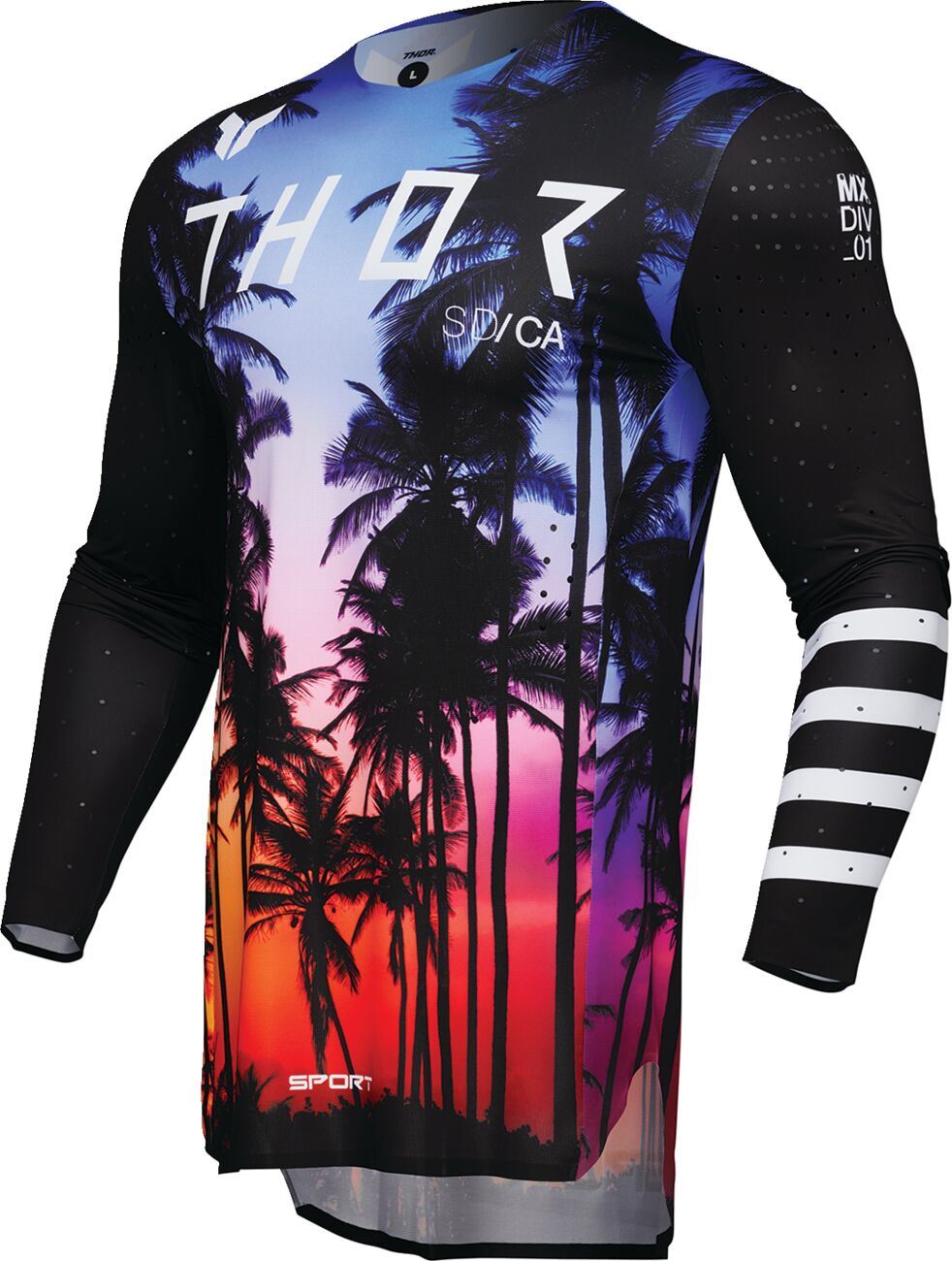 THOR SPORTMODE SD Jersey BLACK 2024 Model