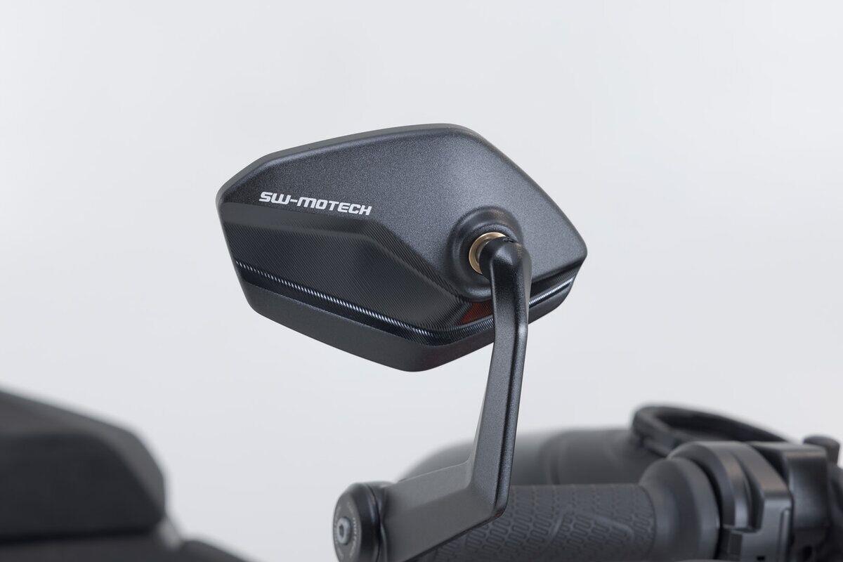 SW MOTECH Bar End Mirrors For KTM DUKE 790 ABS 2014-2024 Black MIR.04.641.10000
