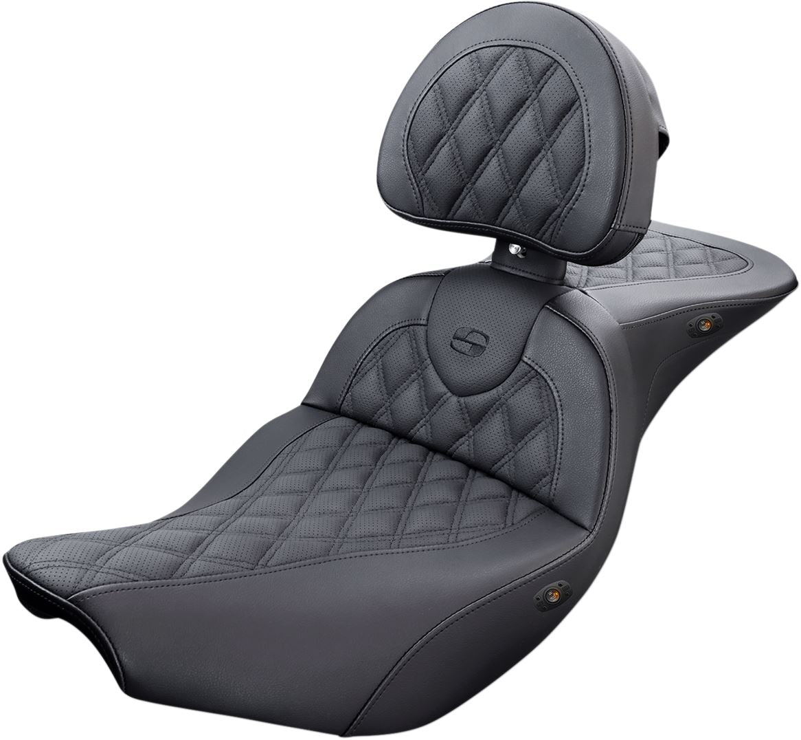 Saddlemen Roadsofa™ Lattice Stitch Heated Seat (I14-07-182BRHCT)