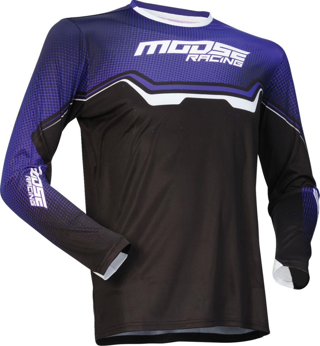 Moose Racing Jersey Youth Qualifier Purple/Black/White