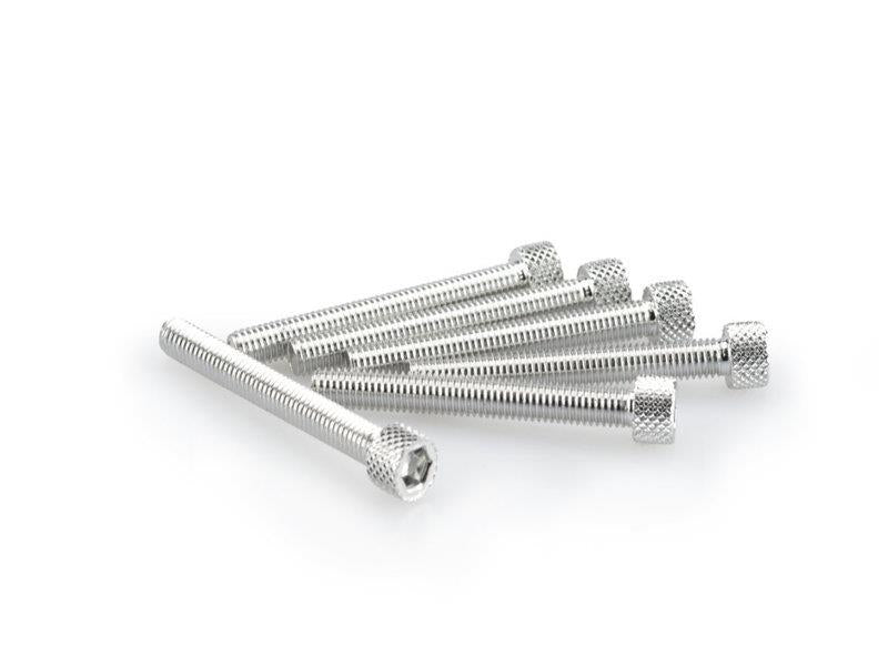 PUIG M5 50mm Allen Screws x 6 Silver Universal 0421P