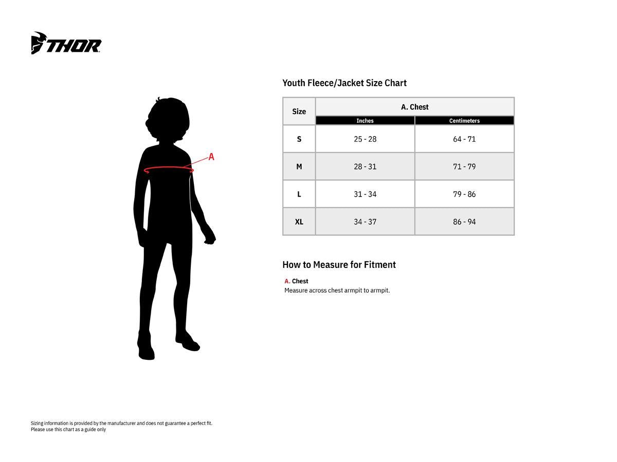 THOR Youth Forge Pullover Hoodie BLACK 2025 Model