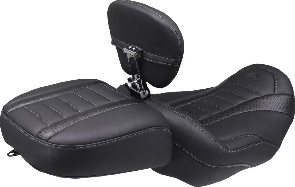 Mustang Wide Deluxe Touring Passenger Seat For Harley FLHX 2023-2026 88420GM