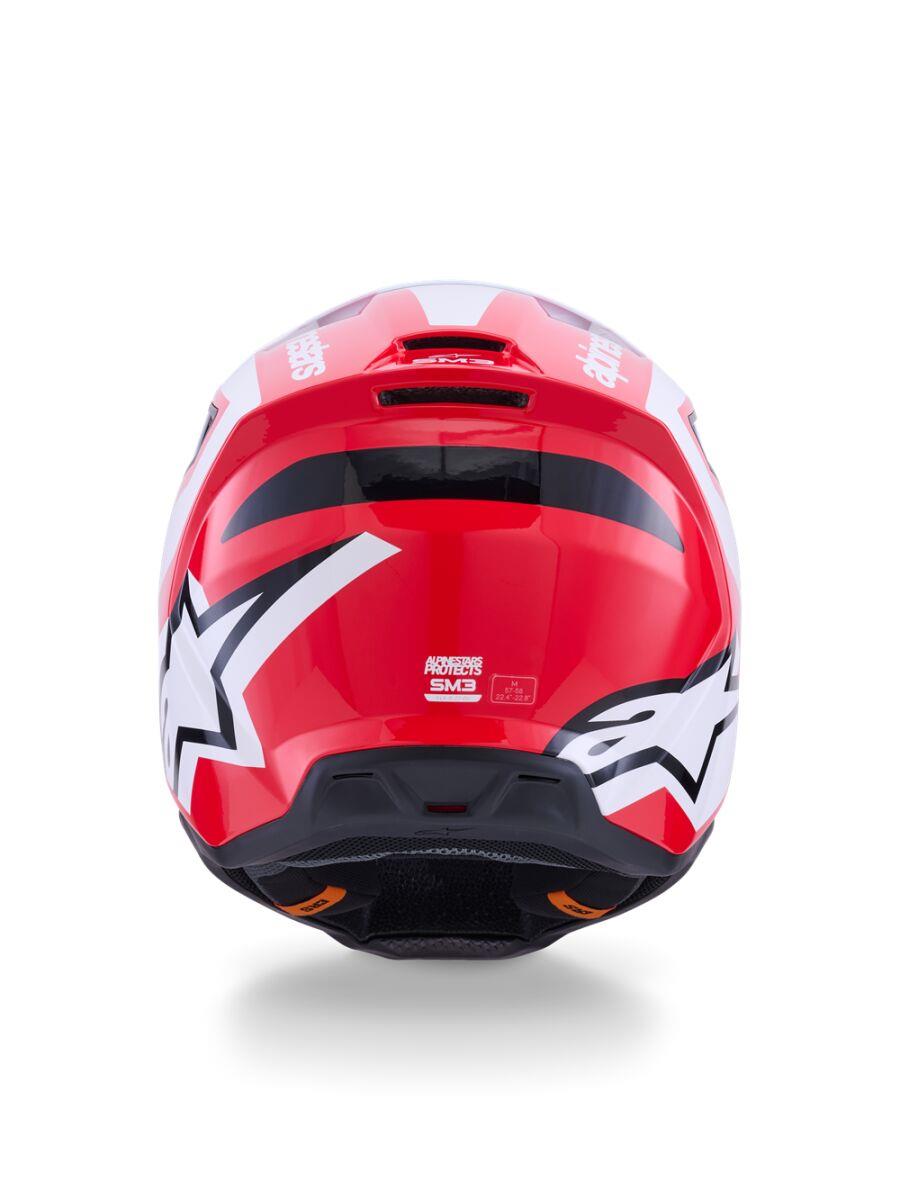 ALPINESTARS SM3 Heat Helmet RED/WH/BLK 2025 Model