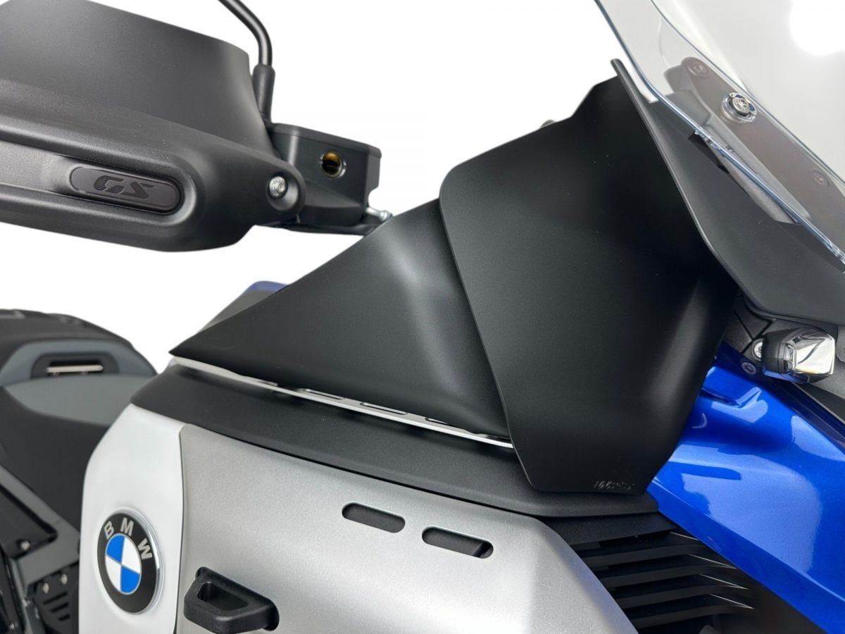WRS Side Deflectors Larger For BMW R1300GS Adventure Matt Black Bm106no