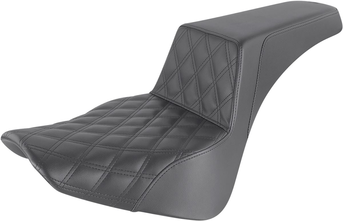 Saddlemen Seat Step Up LS in Black For 18-23 Deluxe FLDE, Heritage 818-33-172