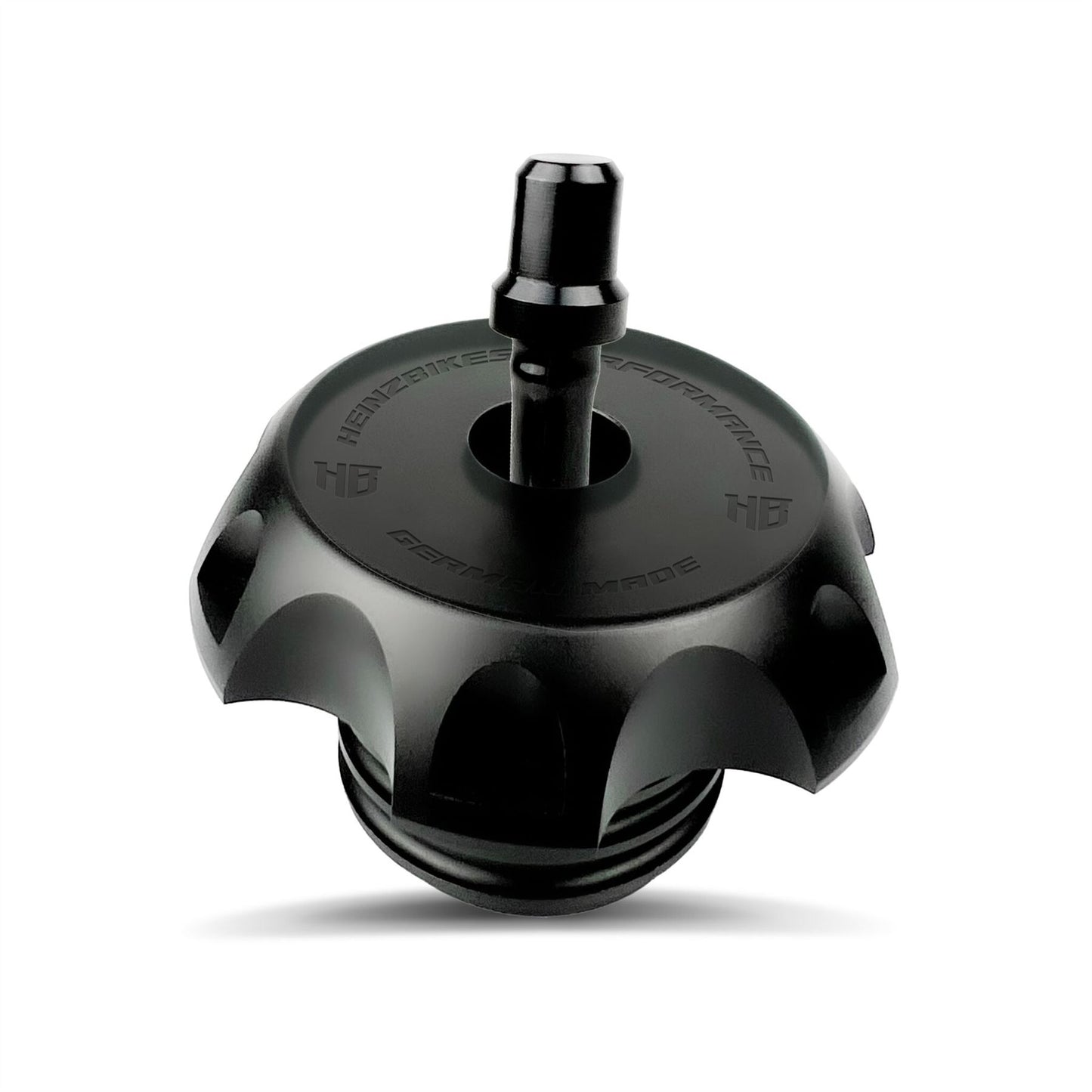 Heinz Bikes Performance Vented Gas Caps Black Aluminum HB-PVGC-B