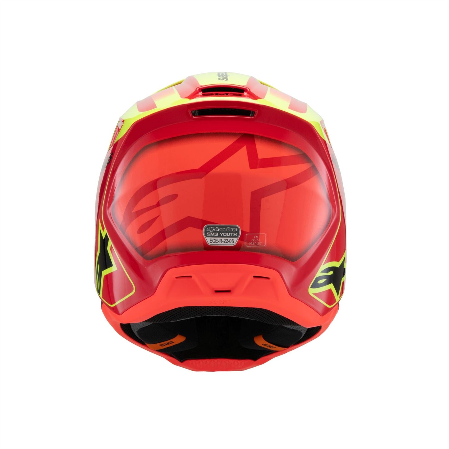 ALPINESTARS Youth S-M3 Fray Red/Yellow MX Helmet