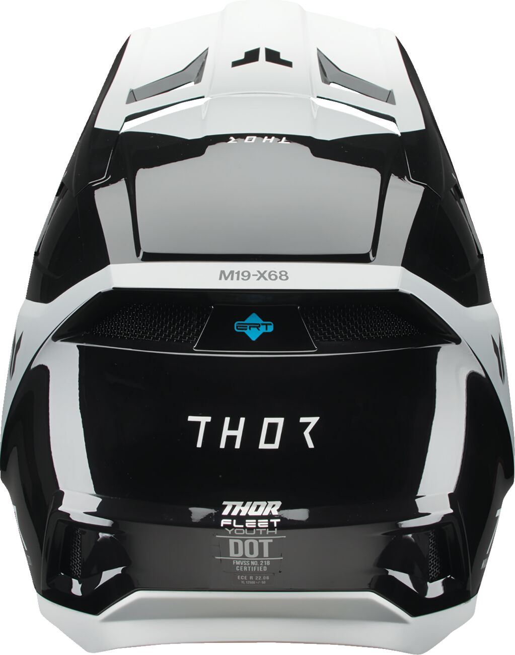 THOR Youth Fleet Storm Helmet BK/WH 2025 Model