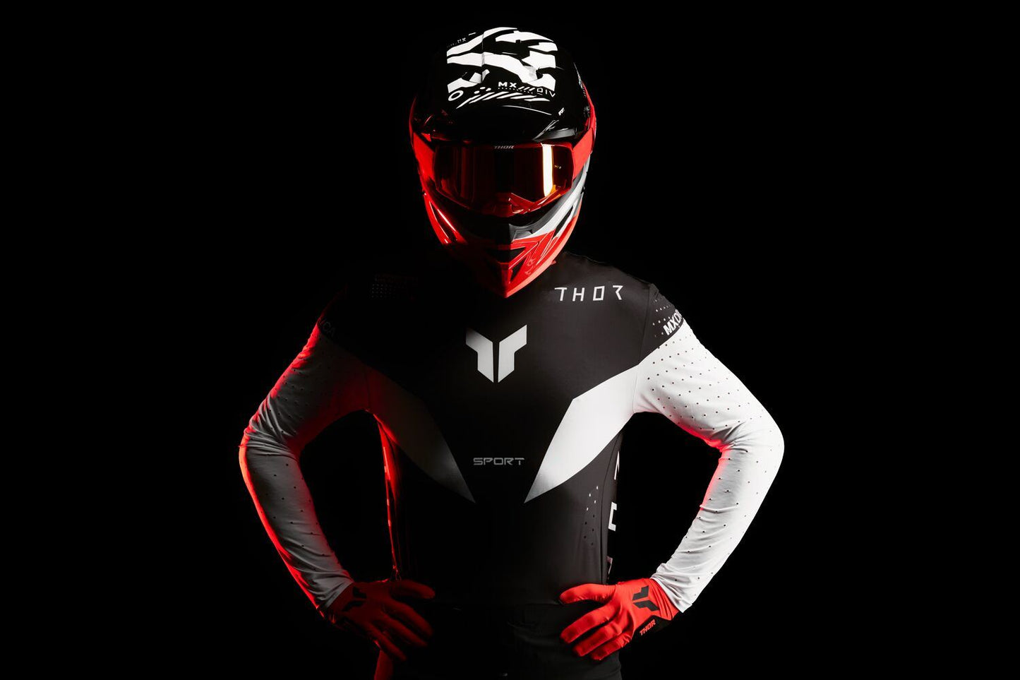 THOR SPORTMODE Strike Jersey BLACK 2024 Model