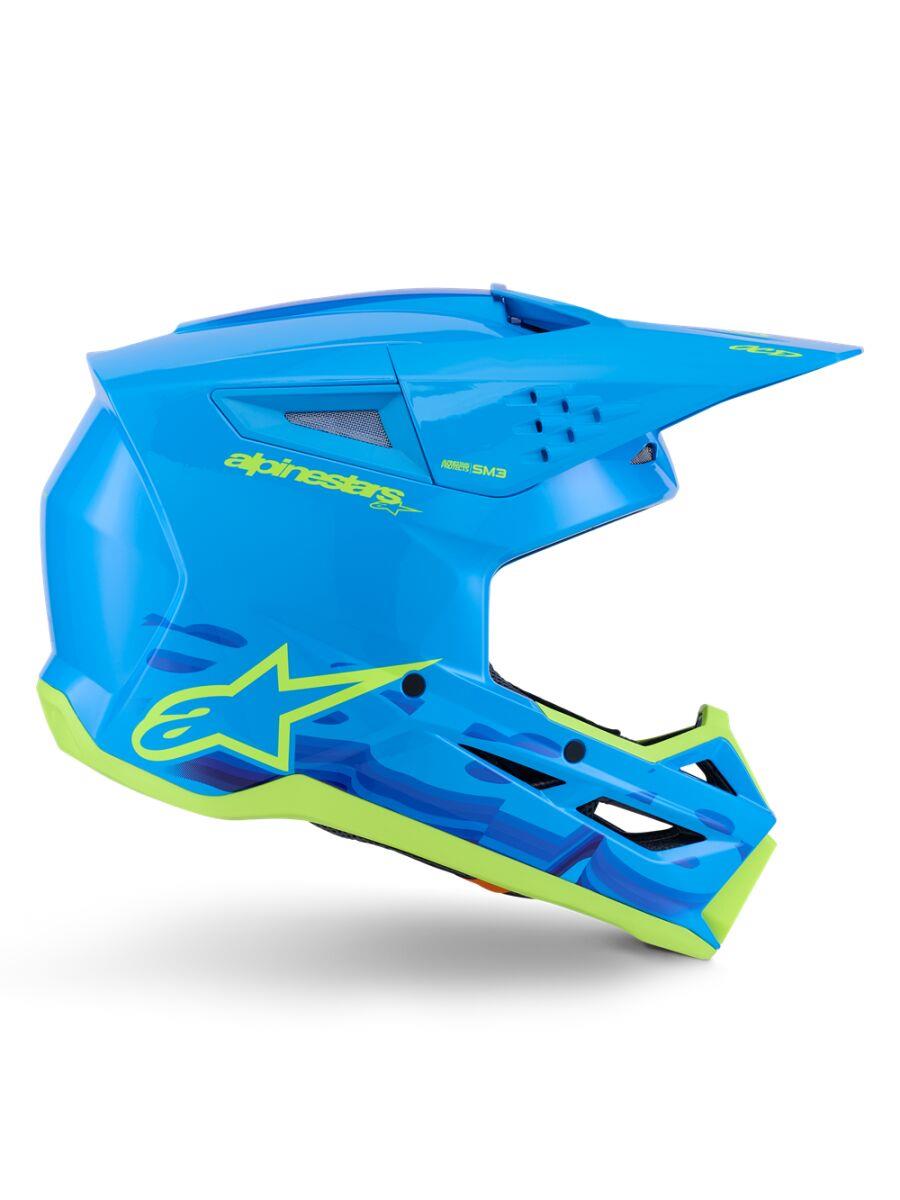 ALPINESTARS SM3 Force Helmet CYAN 2025 Model