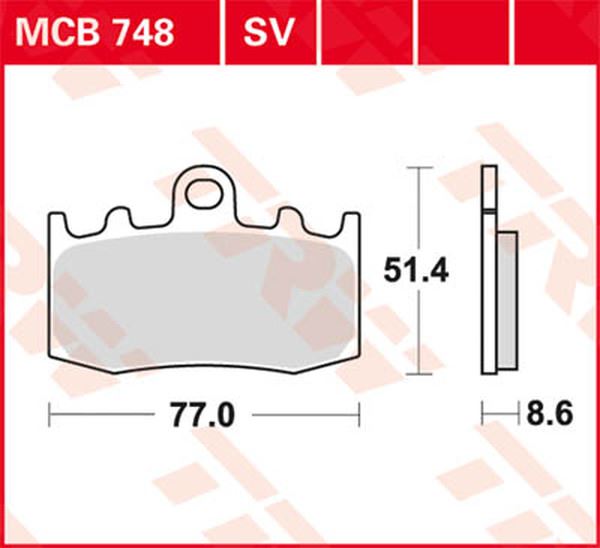 Trw All Round Sintered Metal Brake Pads For BMW K 1300 S 2000-2016 MCB748