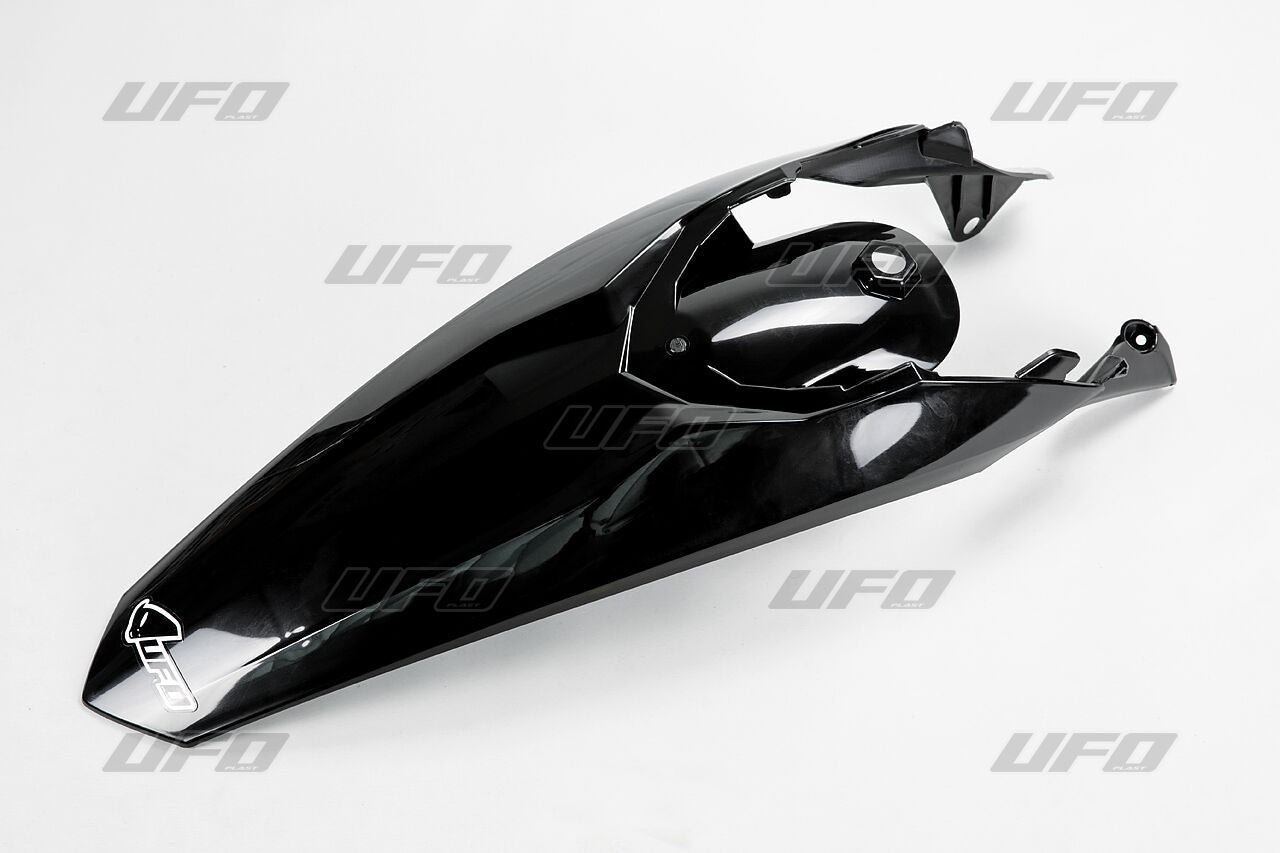 UFO REAR FENDER W/PINS KTM EXC BLACK KT4032-001