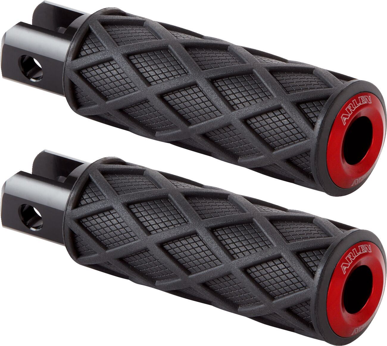 Arlen Ness Diamond Footpegs Rubber Steel For HD FLHTC 1584 00-10 400-058