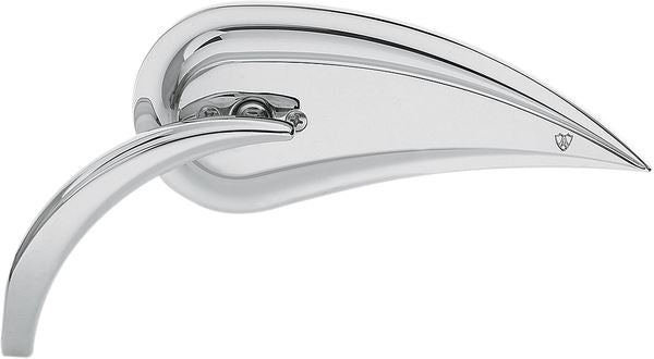 Arlen Ness Rad 3 Mirror 7" W x 3" H Chrome Screw-In Convex Teardrop 13-090