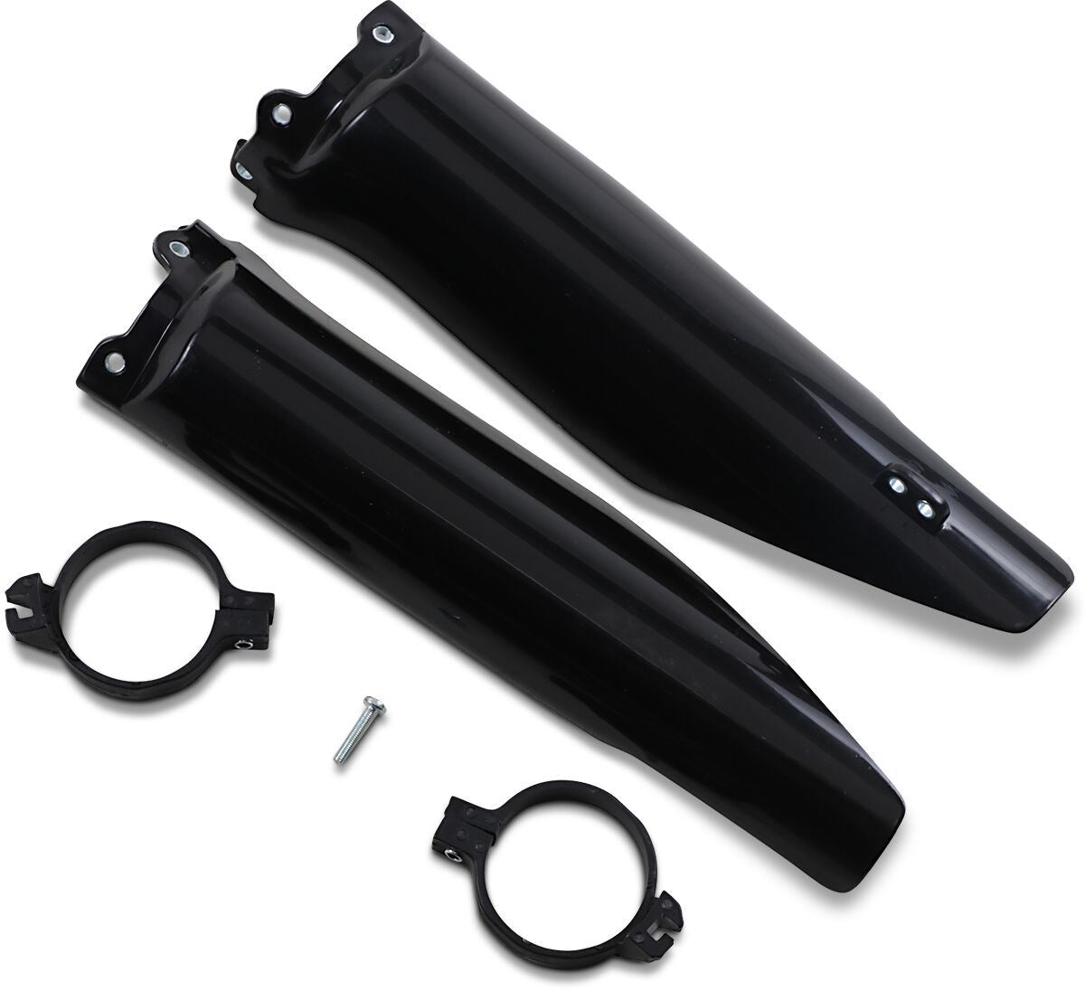 UFO FORK SLIDER PROTECTORS KAWASAKI KX125/250/KFX250 BLACK KA03760001