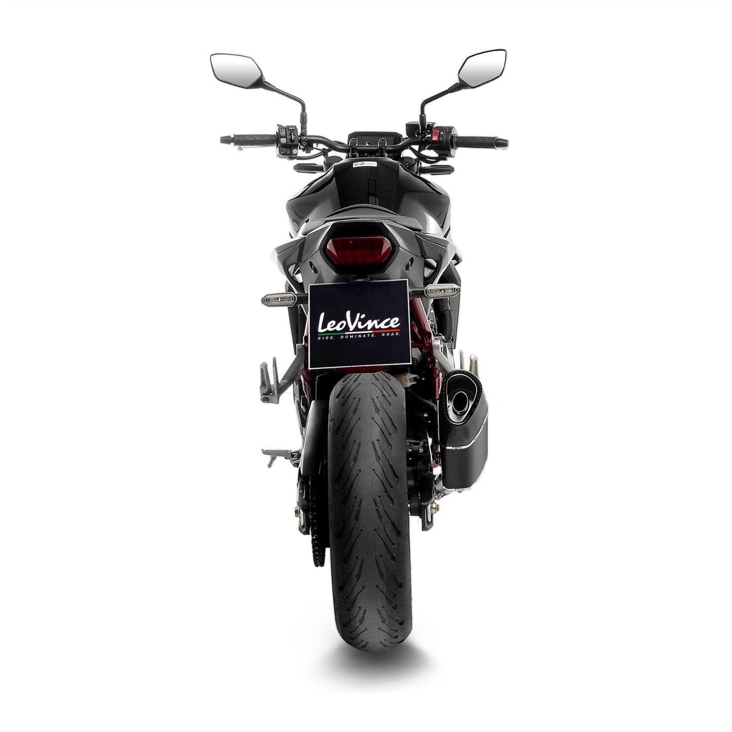 Leovince Muffler Lv-14 R For Honda CB 750 23-24 Black Stainless Steel 15600b