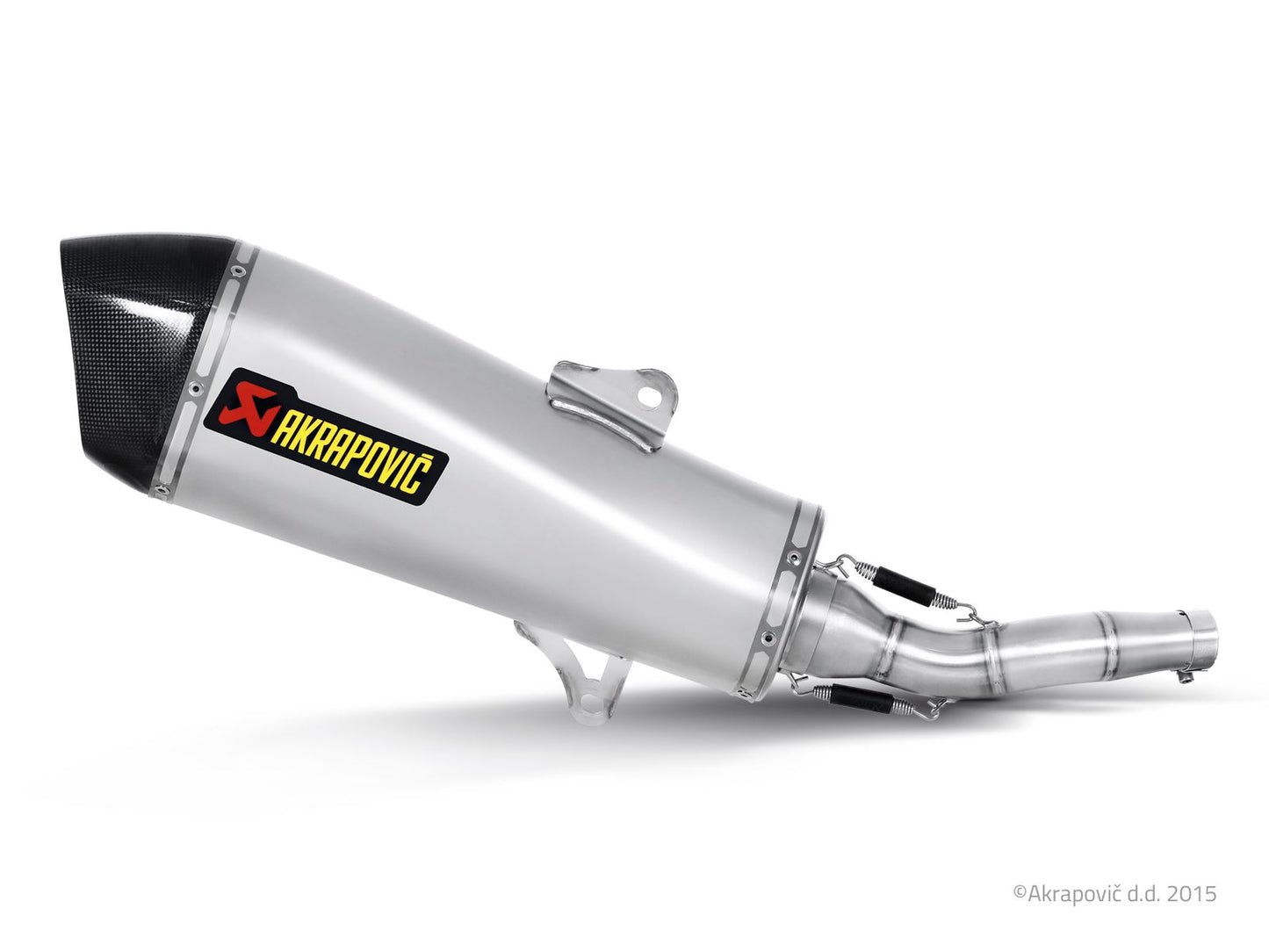 Akrapovic Slip-On Line Muffler Scooter SS/CF For Yamaha YP 400 R 07-16 S-Y4SO10-HZAASS
