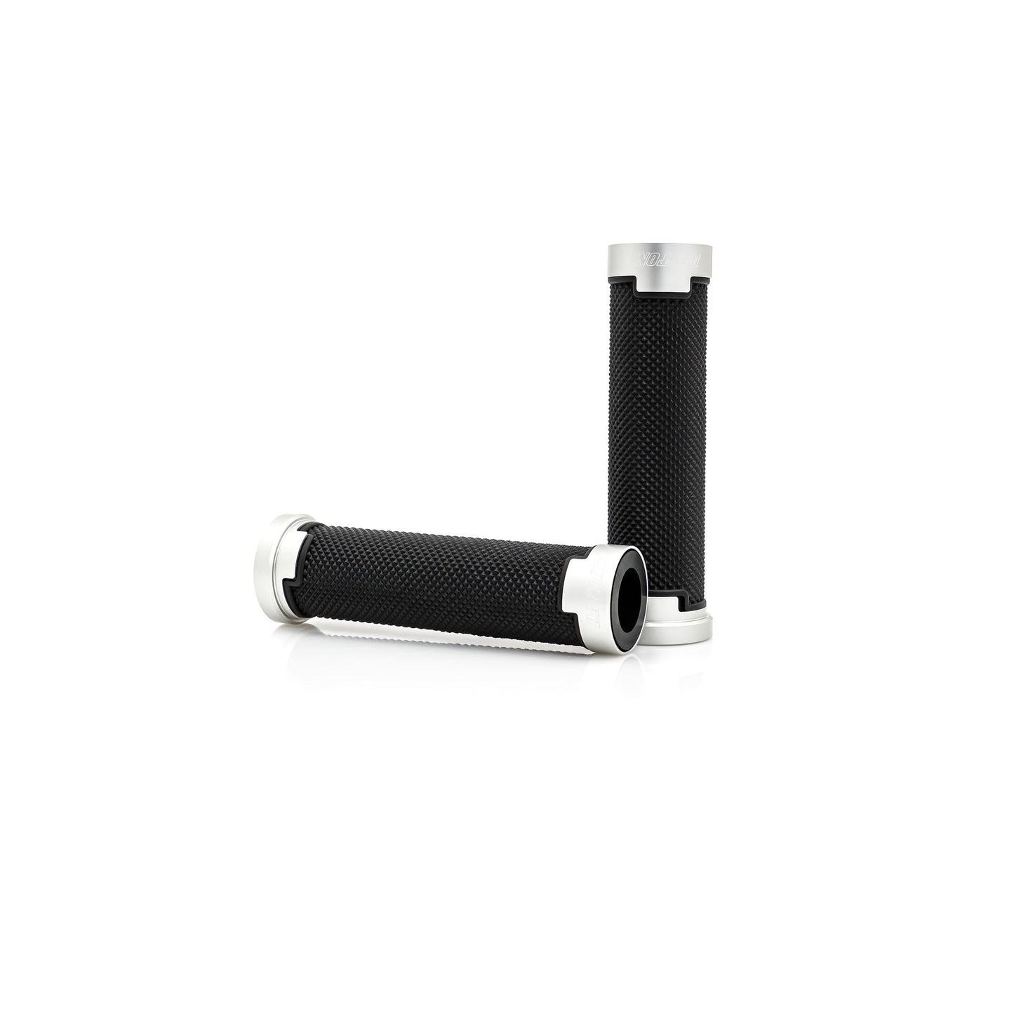 Daytona Grippy Grip GGDM-Base Grips Black-Silver 7/8 Open Ends Pair 80912
