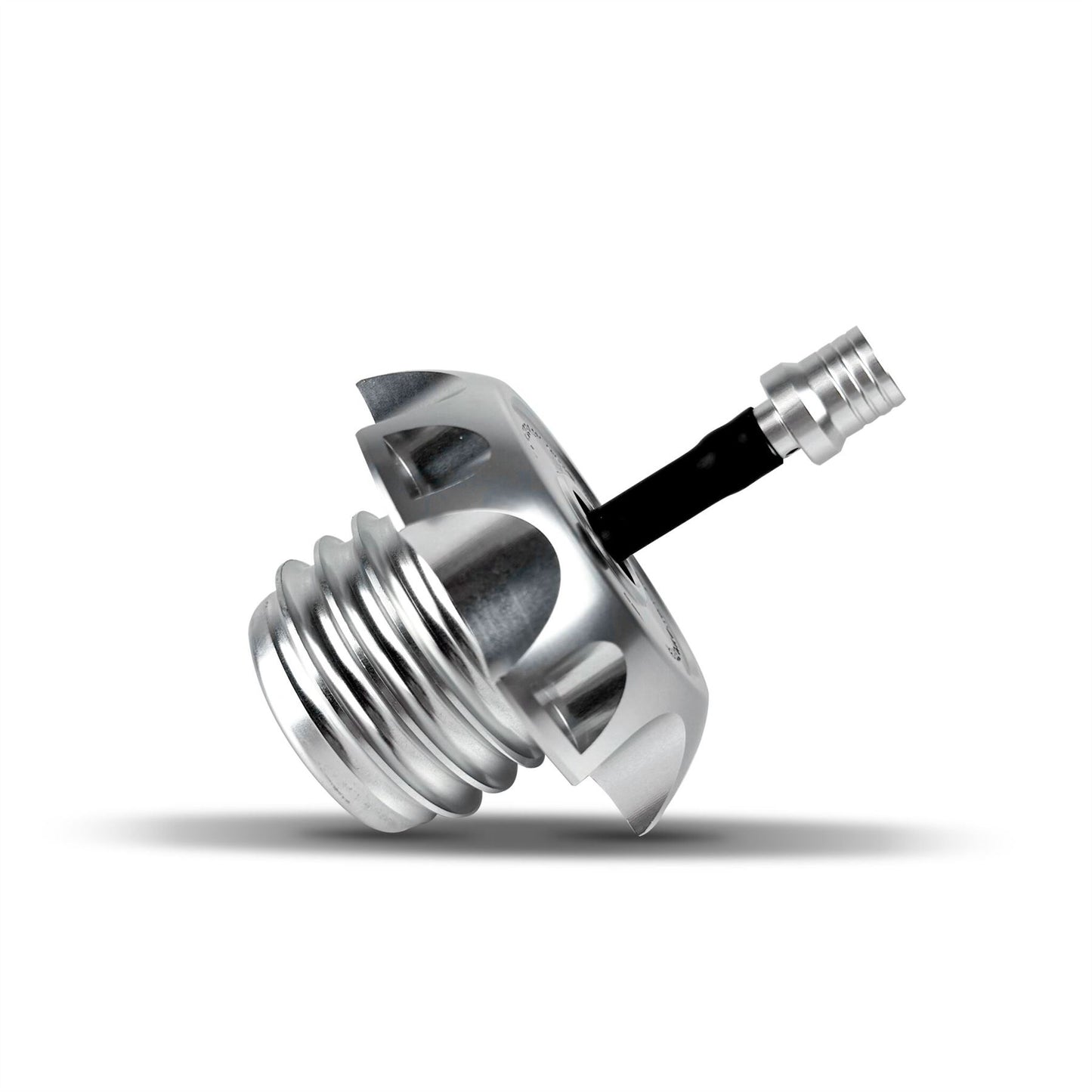 Heinz Bikes Performance Vented Gas Caps Black Chrome HB-PVGC-S