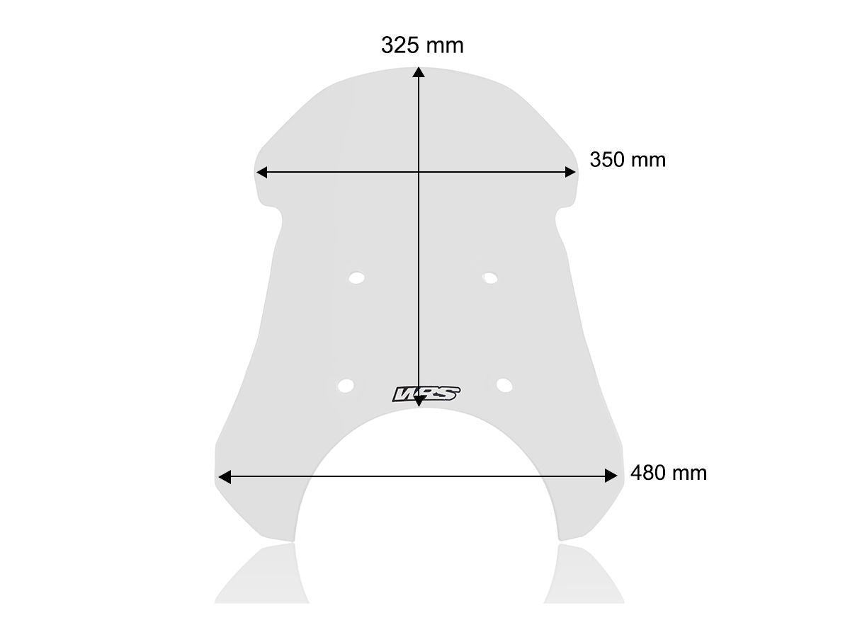 WRS Windscreen Touring Royal Enfield Dual Purpose Clear RE002T