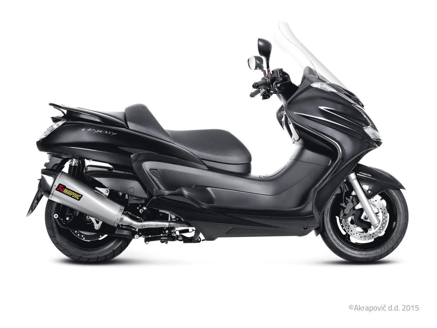 Akrapovic Slip-On Line Muffler Scooter SS/CF For Yamaha YP 400 R 07-16 S-Y4SO10-HZAASS