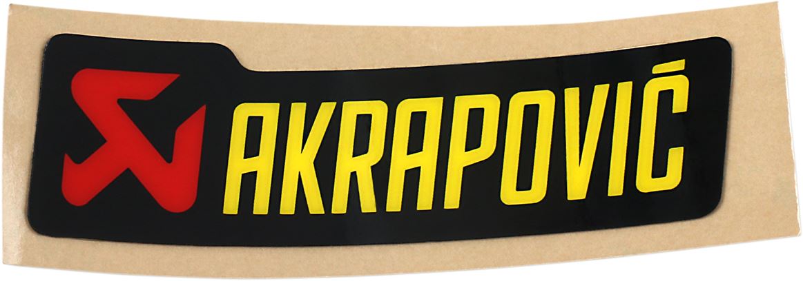 Akrapovic General Replacement Sticker Black Red Yellow H 26mm W 90mm P-HST3PO