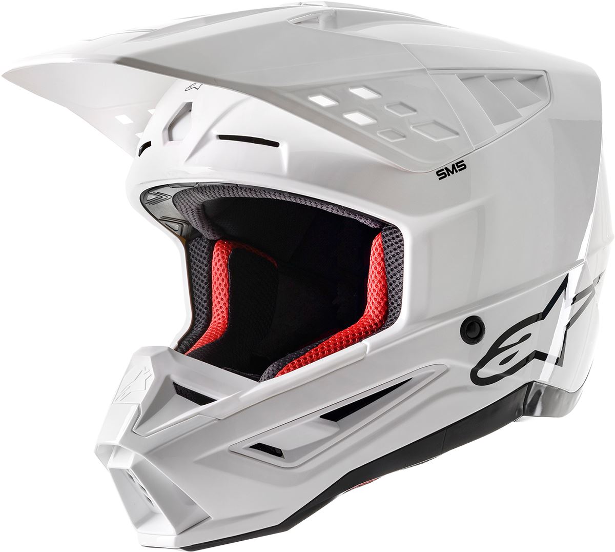 ALPINESTARS Supertech M5 Solid White MX Helmet