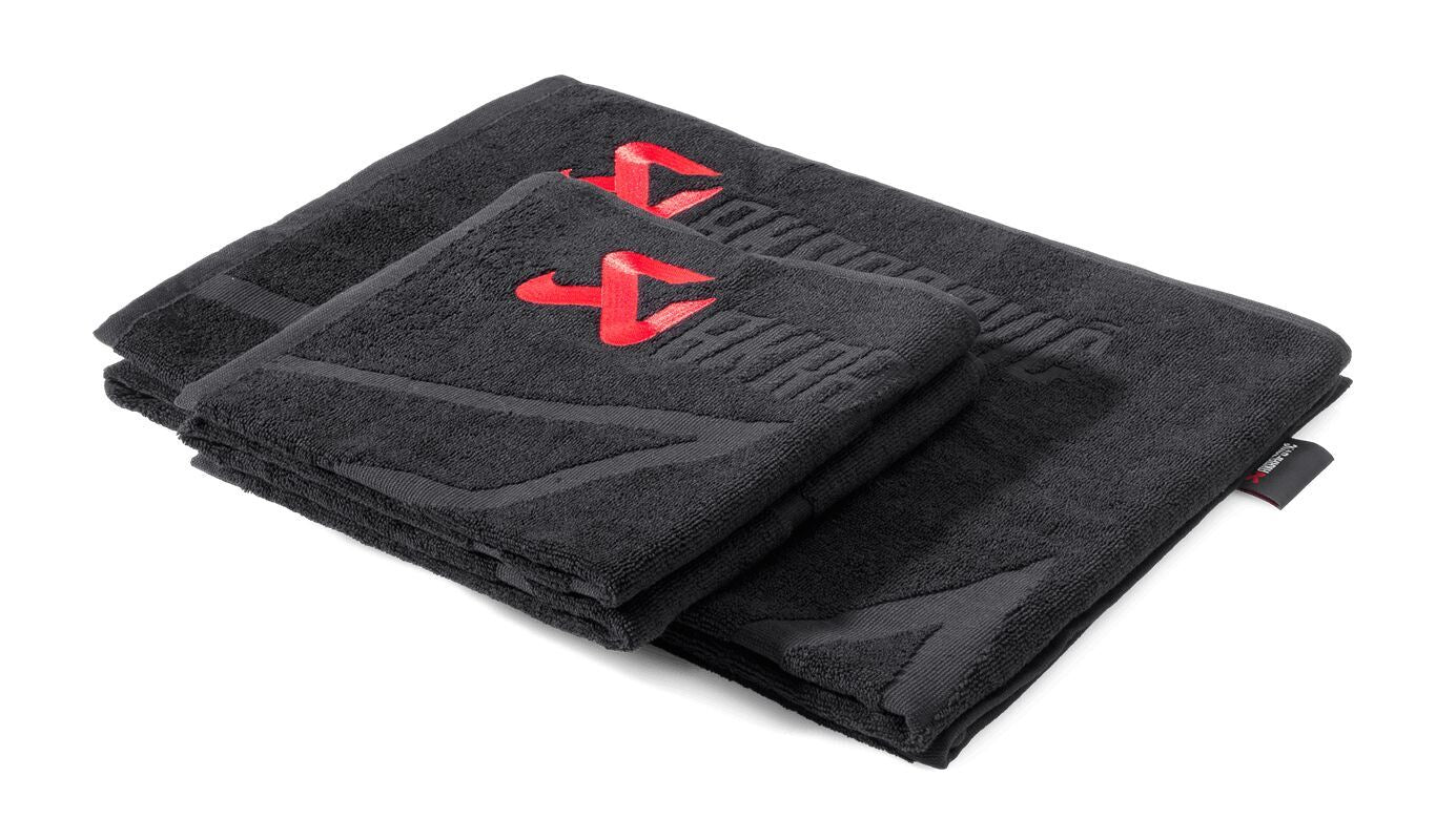 Akrapovic Towel Set Cotton Black Red 802310
