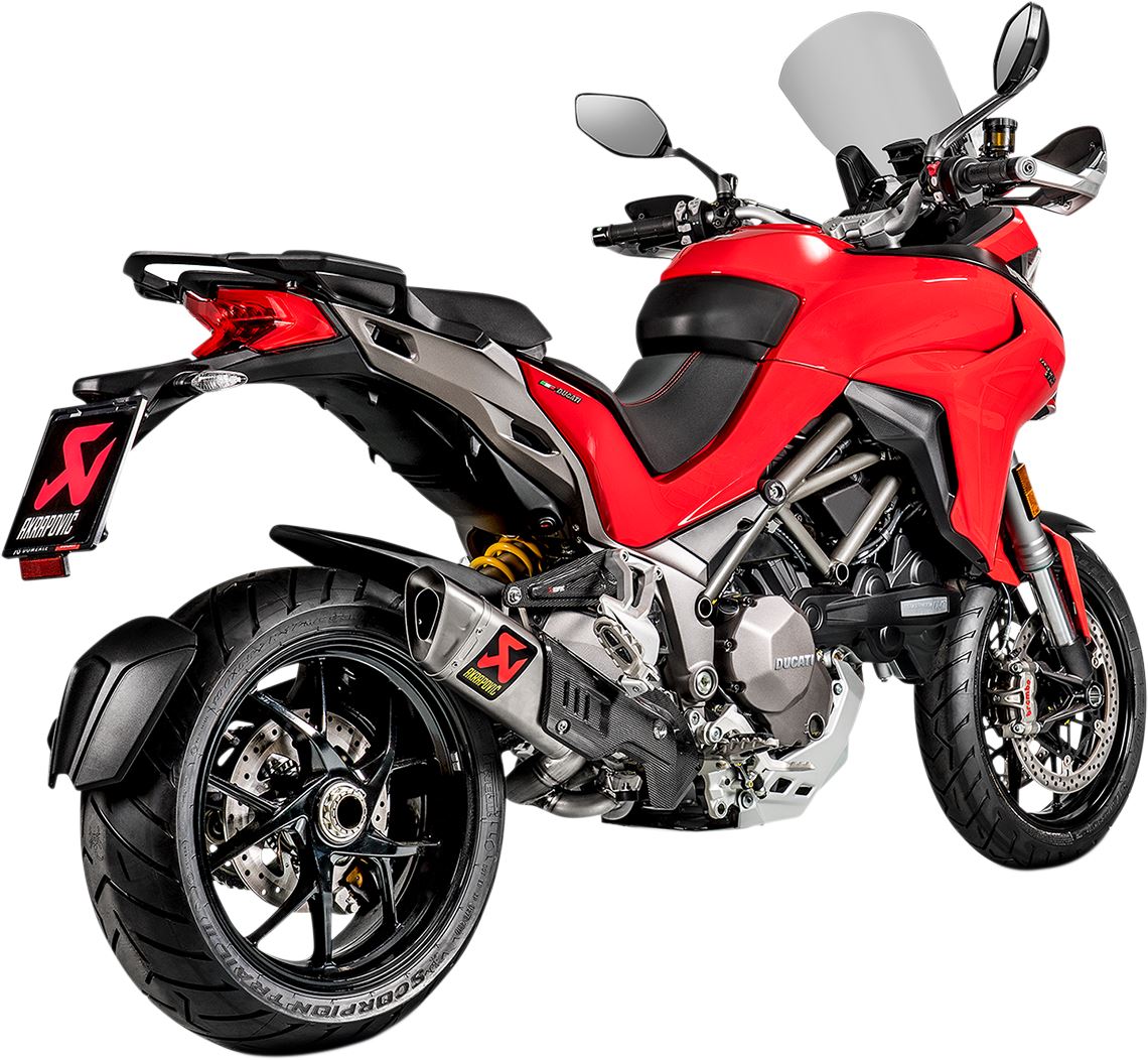 Akrapovic Slip-On Line Muffler TI For Ducati Multistrada 1260 15-20 S-D12SO9-HAPT