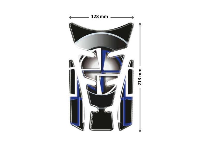 PUIG Wings Tank Pad w/ YZF Logo Blue for Yamaha YZF 1000R/600R/750/R1/R6 96-02 4723A